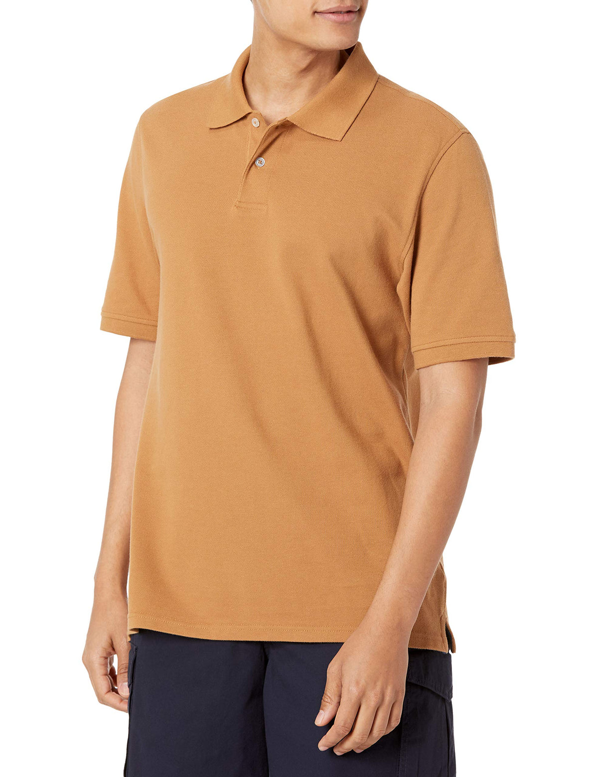 Amazon Essentials Men's Regular-Fit Cotton Pique Polo Shirt, Short Sleeve (Available in Big & Tall)