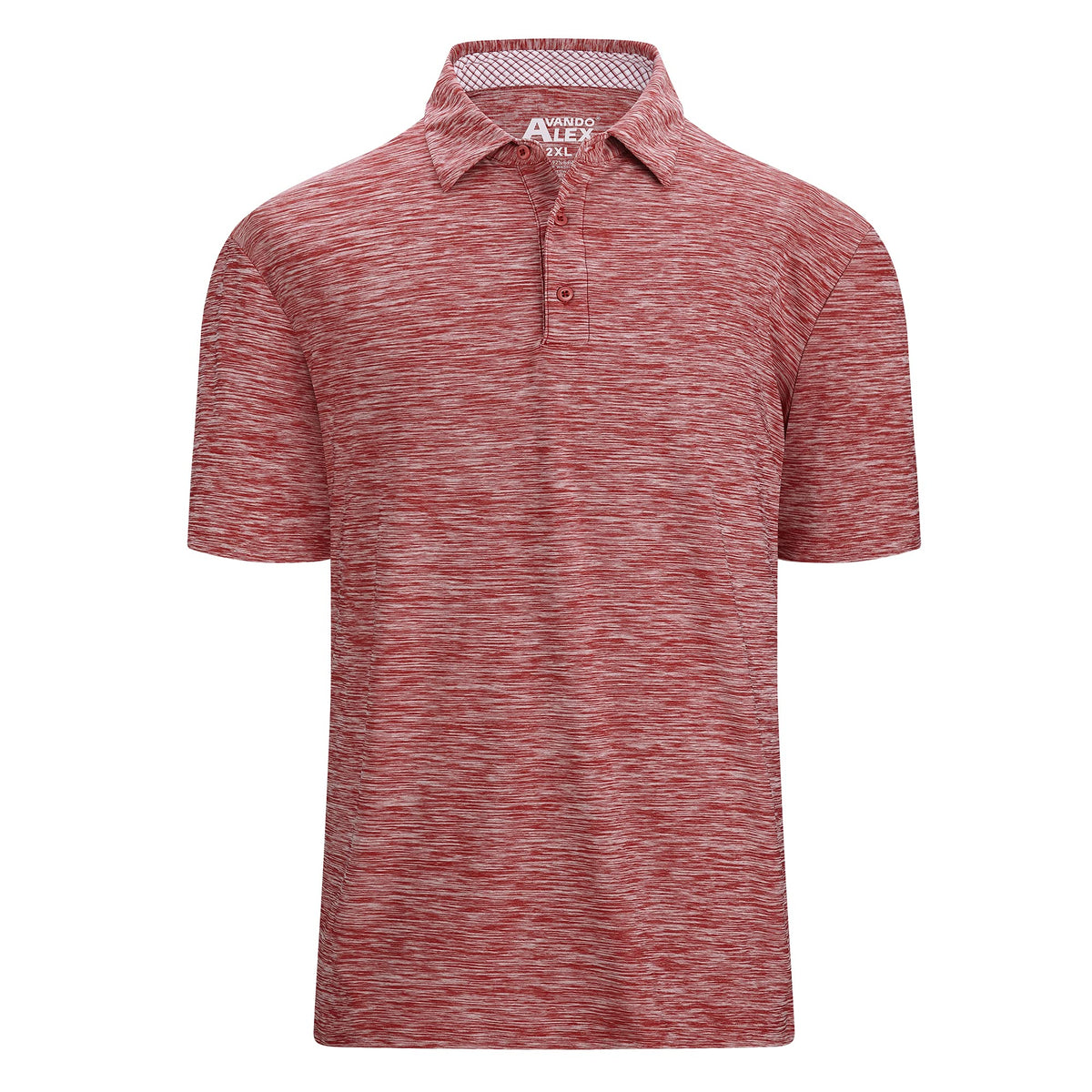 Alex Vando Mens Golf Shirt Moisture Wicking Quick-Dry Short Sleeve Polo