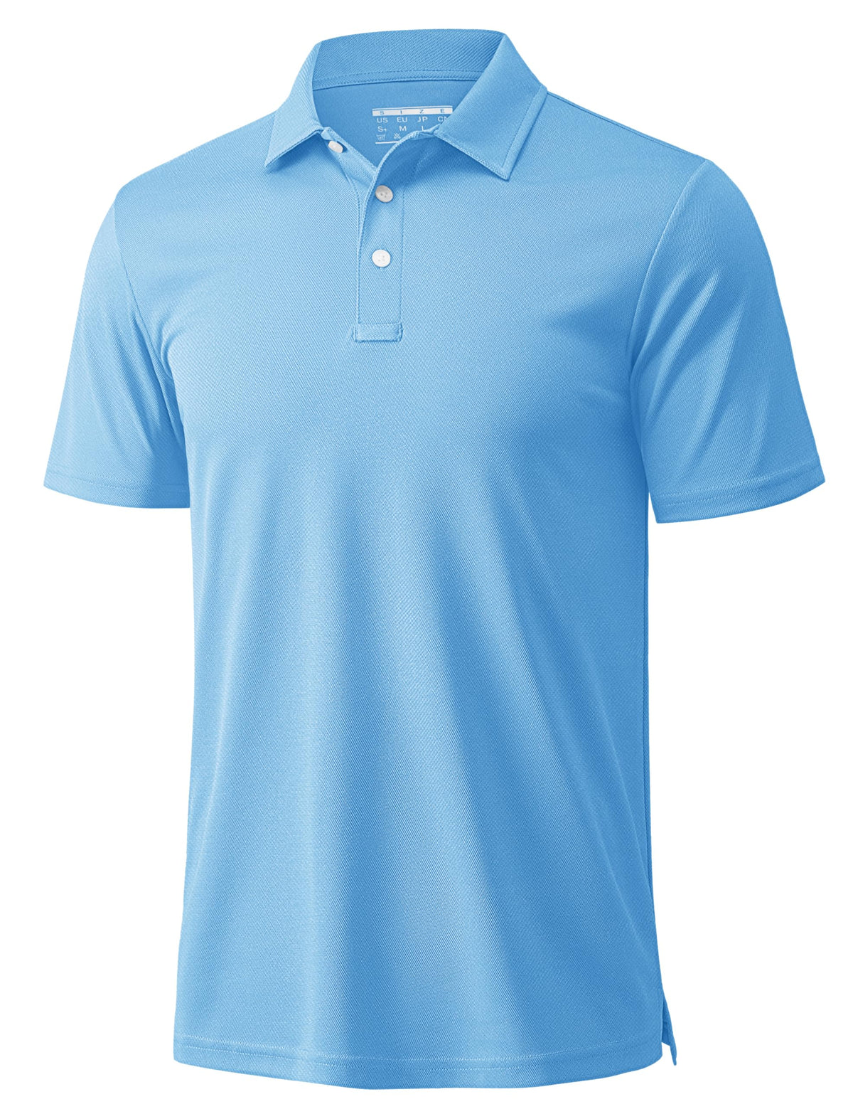 MAGCOMSEN Men's Polo Shirts 3 Buttons Casual Work T Shirts Quick Dry Short Sleeve Golf Shirt Pique Jersey Outdoor Performance