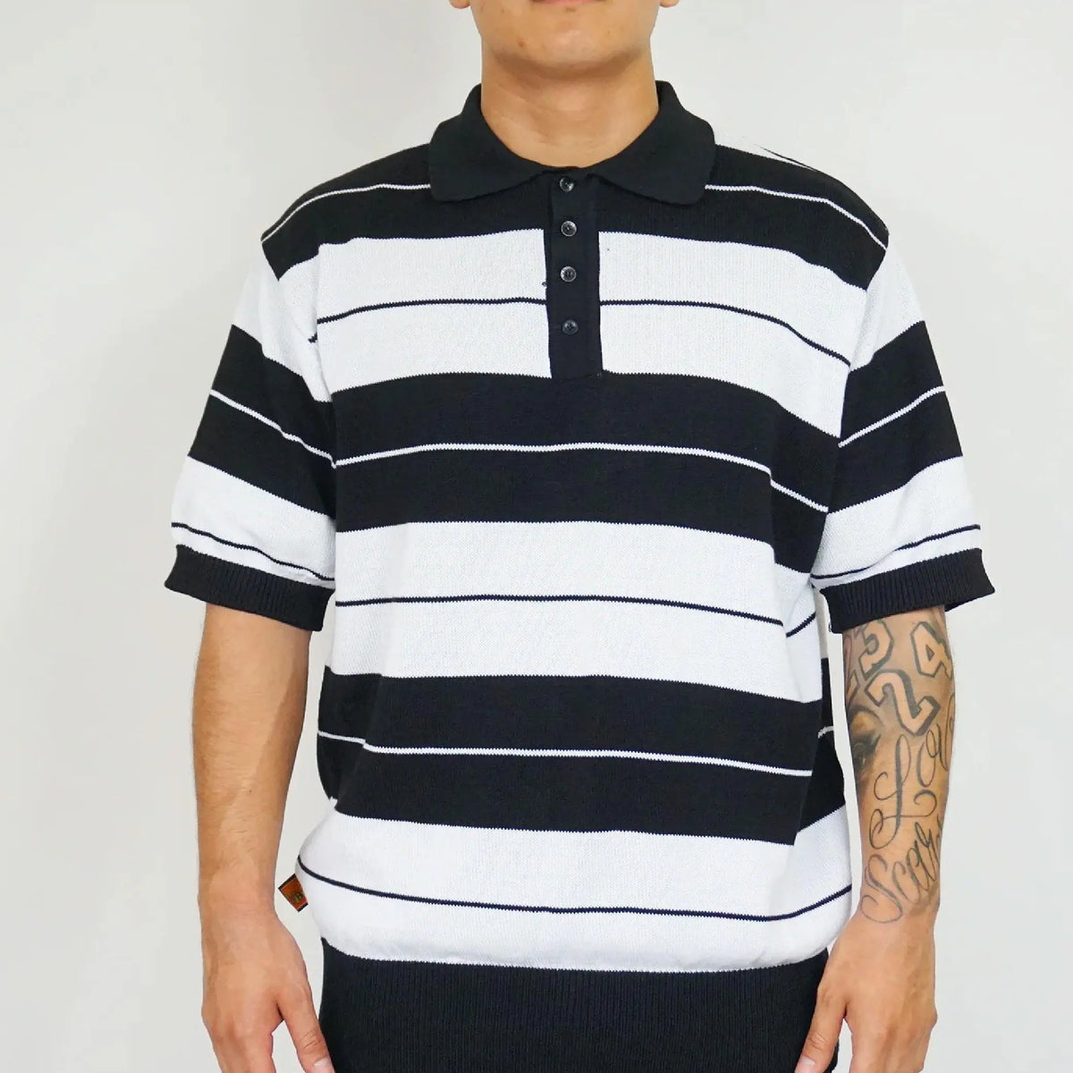 FB County Men's Charlie Brown Shirts FBCOUNTY Stripe Short Sleeve Shirt Casual Polo Shirt Collard Shirts Casual Chicano Biker Car Show Fashion Hip Hop
