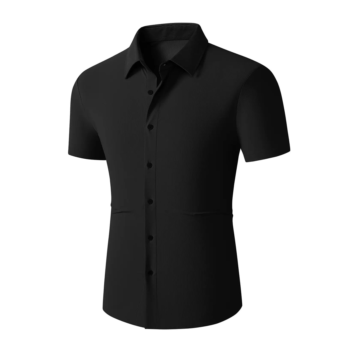 JMIERR Mens Muscle Fit Dress Shirts Casual Button Down Shirt Short Sleeve Wrinkle-Free Shirts