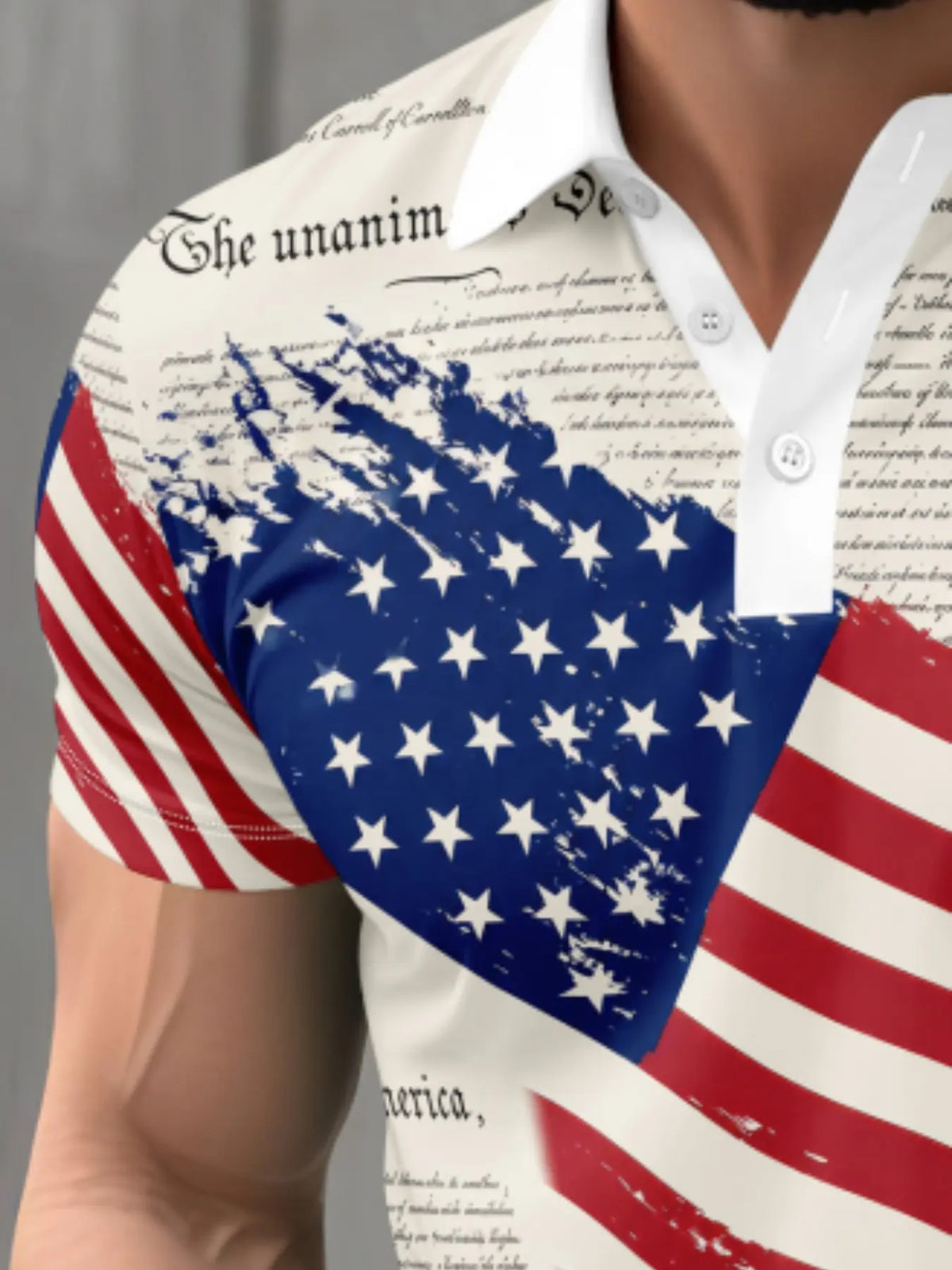 Men's Vintage American Flag Print Polo Shirt, Breathable Mesh Short Sleeve, Casual Loose Fit, Patriotic Streetwear for All Seasons, Printed Polo Shirts