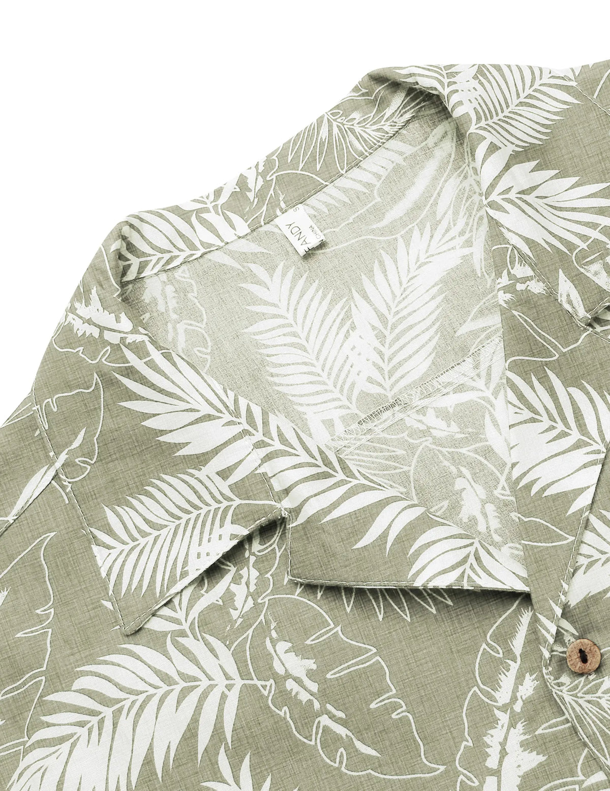 COOFANDY B Men's Cotton Linen Tropical Holiday Beach Shirt Classic Floral Menswear Top Overall Collar Casual Shortsleeve