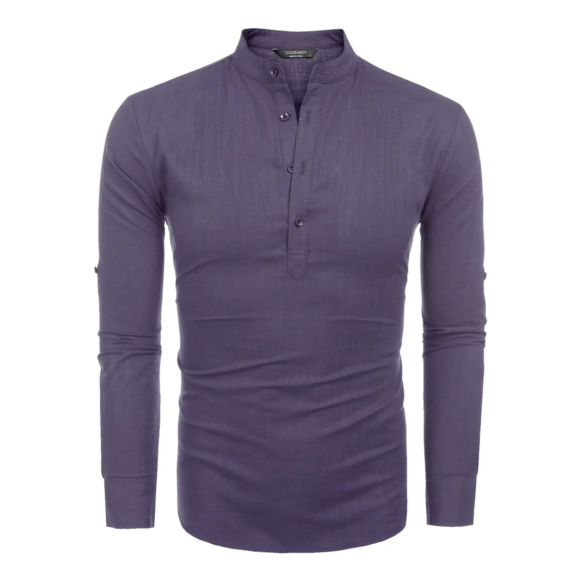 COOFANDY Week Men's Cotton Linen Henley Shirt Long Sleeve Hippie Casual Beach T Shirts Menswear Soft Beach Wear Breathable Vneck Fashion Lightweight Stylish Slim Fit（runs small ）