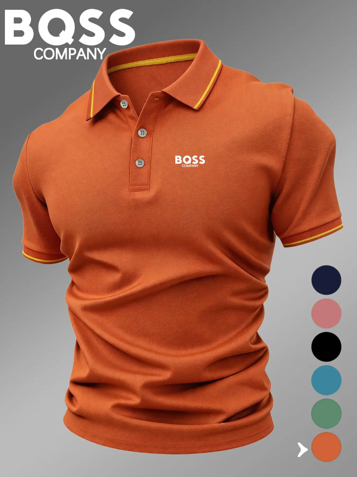 Men's Fitted Collared Summer Polo Shirt, Casual Geometric Print, Breathable and Comfortable, All-Season Wear, High-Quality Durable Polo Top