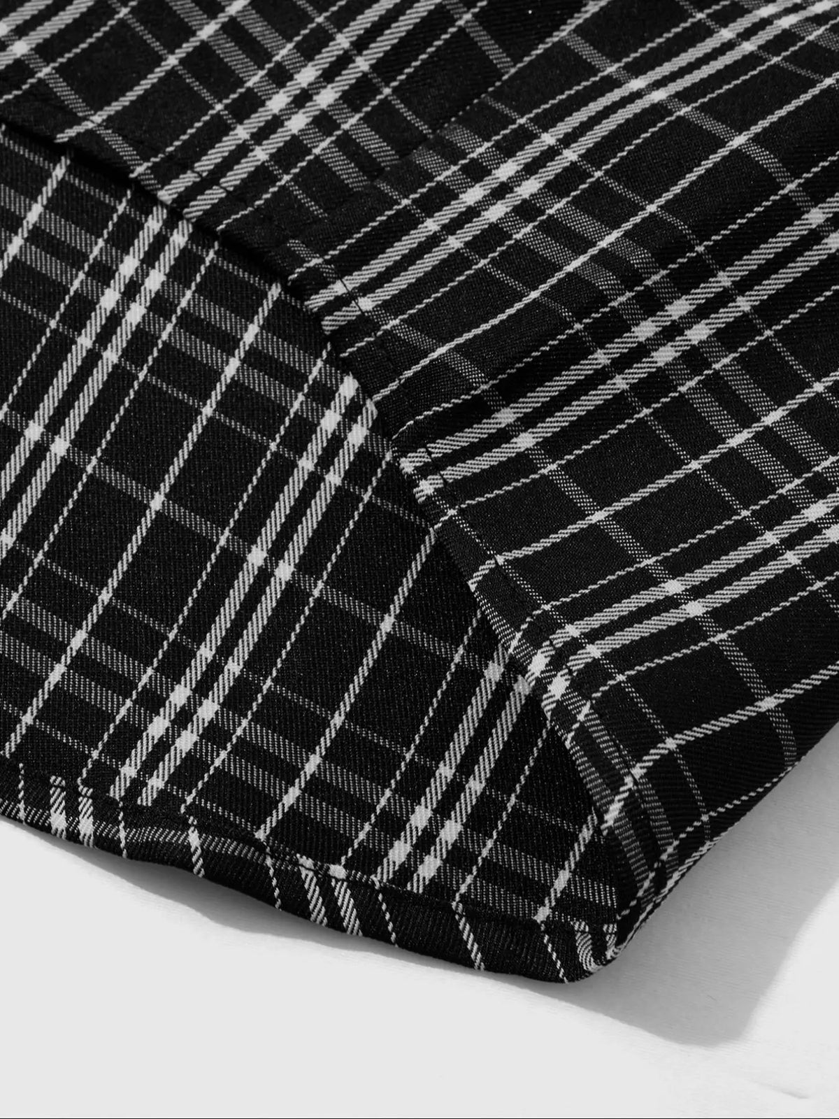 Men's Plaid Print & Letter Print Short Sleeve Shirt, Regular Fit Casual Comfy Top for Daily Wear, Men's Casual Comfy Collared Clothes for All Seasons, Button Front Shirts, Casual Printed, Checked Plaid Shirt