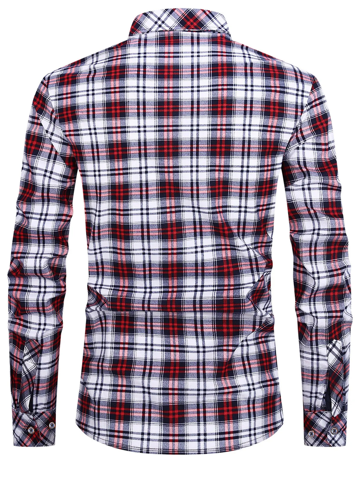 Men's Long Sleeve Classic Style Casual Checkered Shirt 2-Pack, Casual Plaid Shirt, Stylish Button-Up Shirts for Everyday Wear, Comfortable Fit for All Occasions, Casual Wear Clothes