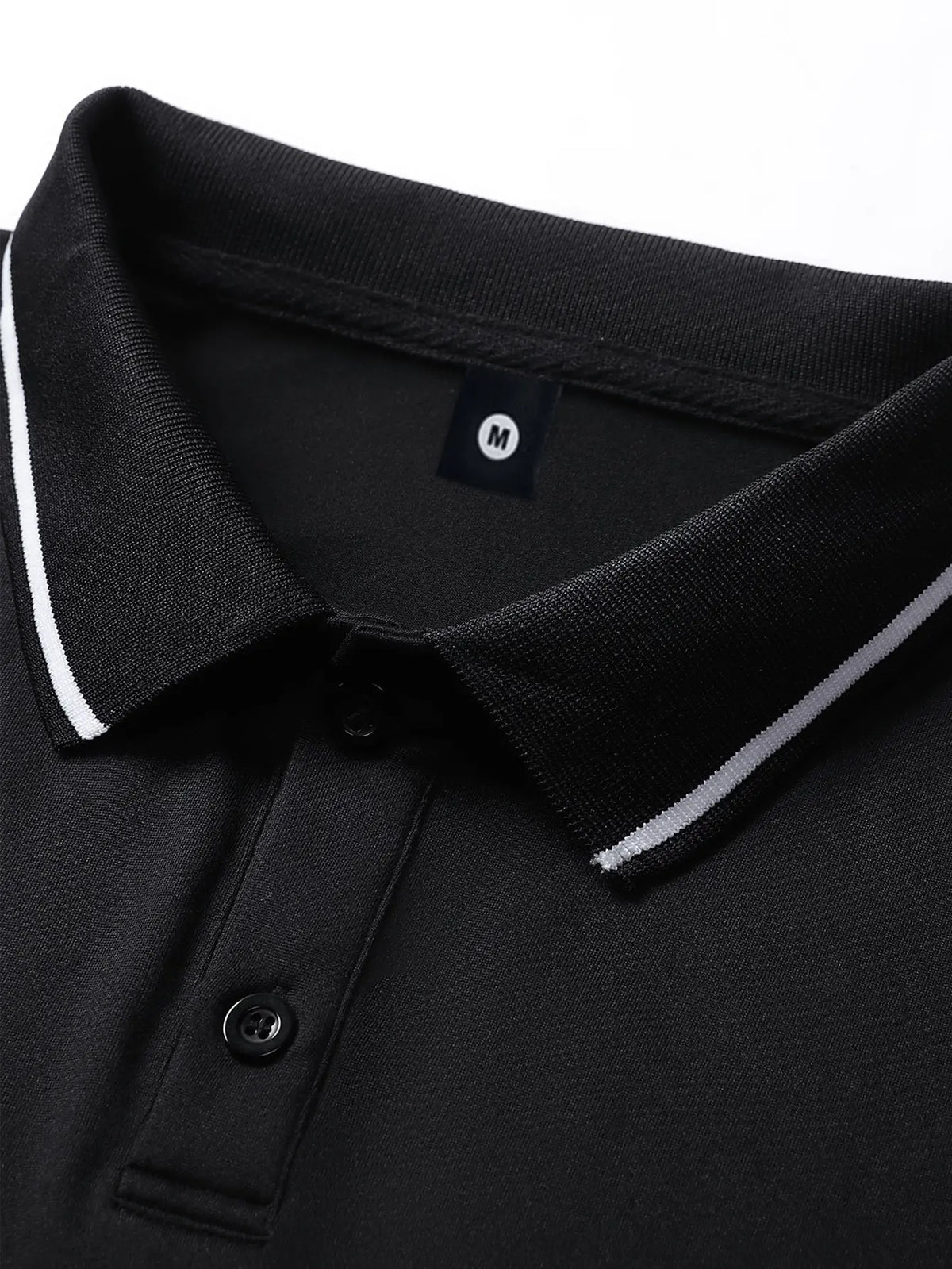 Men's Long Sleeve Polo Shirt with 'Courage' Print, Casual and Business Casual Attire for Fall/Spring, Lightweight and Ideal for Daily Outings