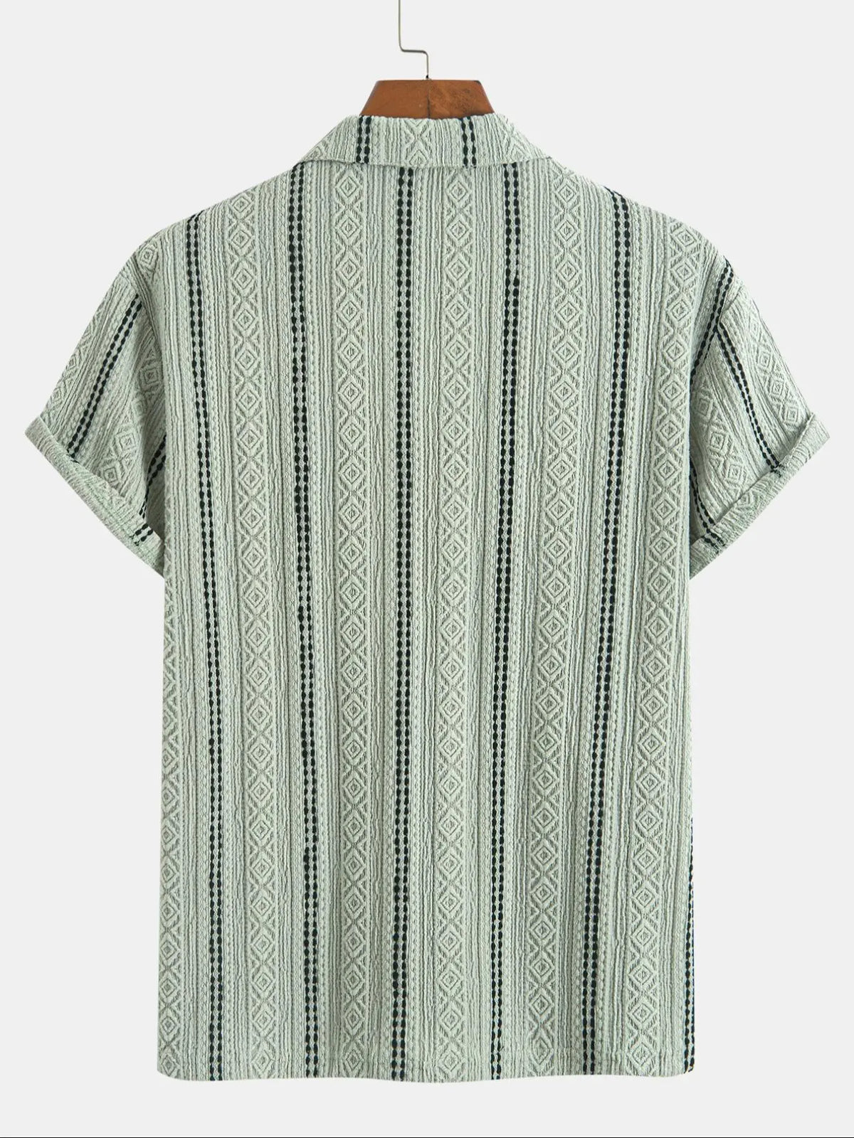 Men's Regular Fit Striped Print Short Sleeve Collared Polo Shirt, Trendy Casual Fashion Comfy Top for Summer, Men's Clothes for Daily Wear, Summer Polo Shirts