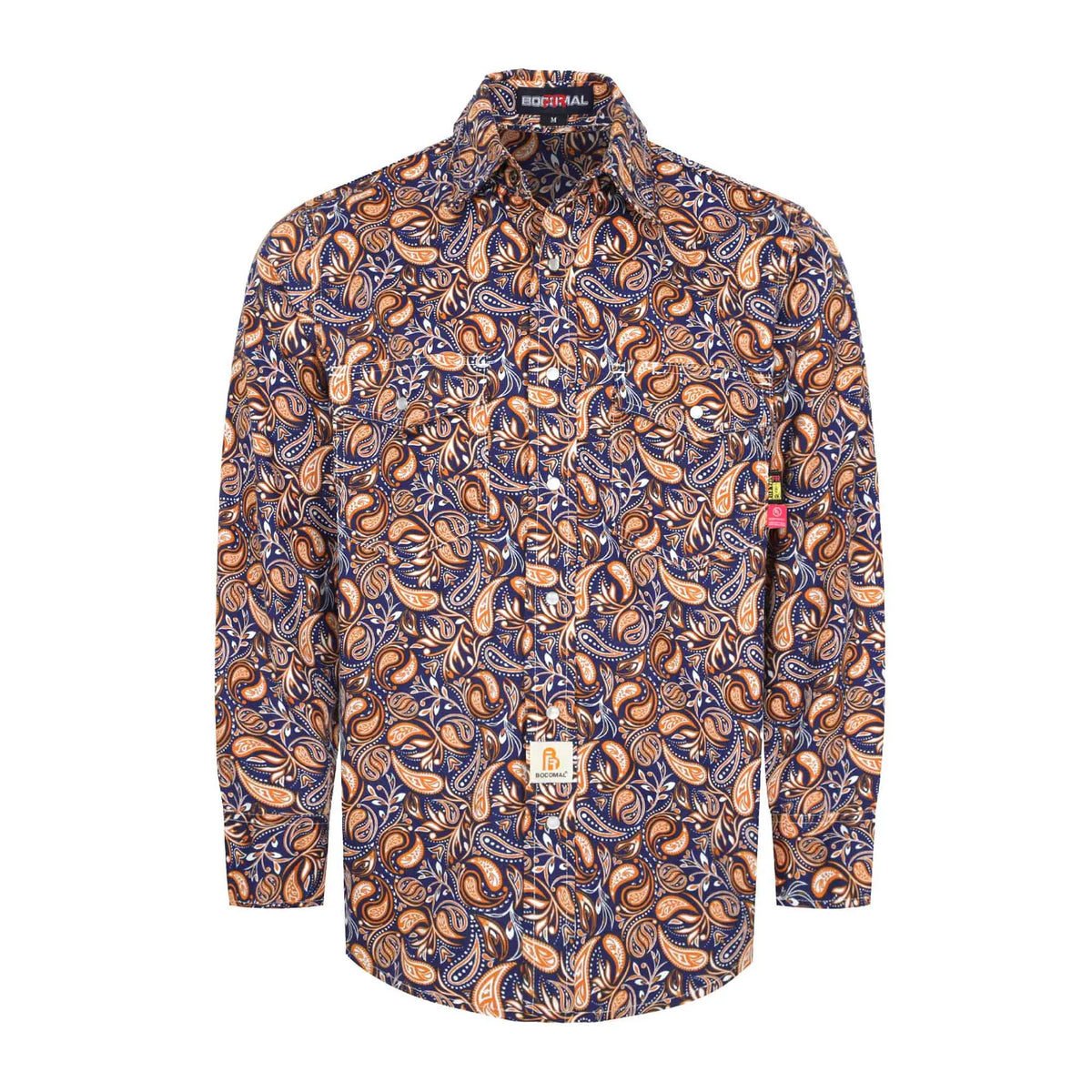 6.5OZ Lightweight Printed FR Shirts With Pearl Snap