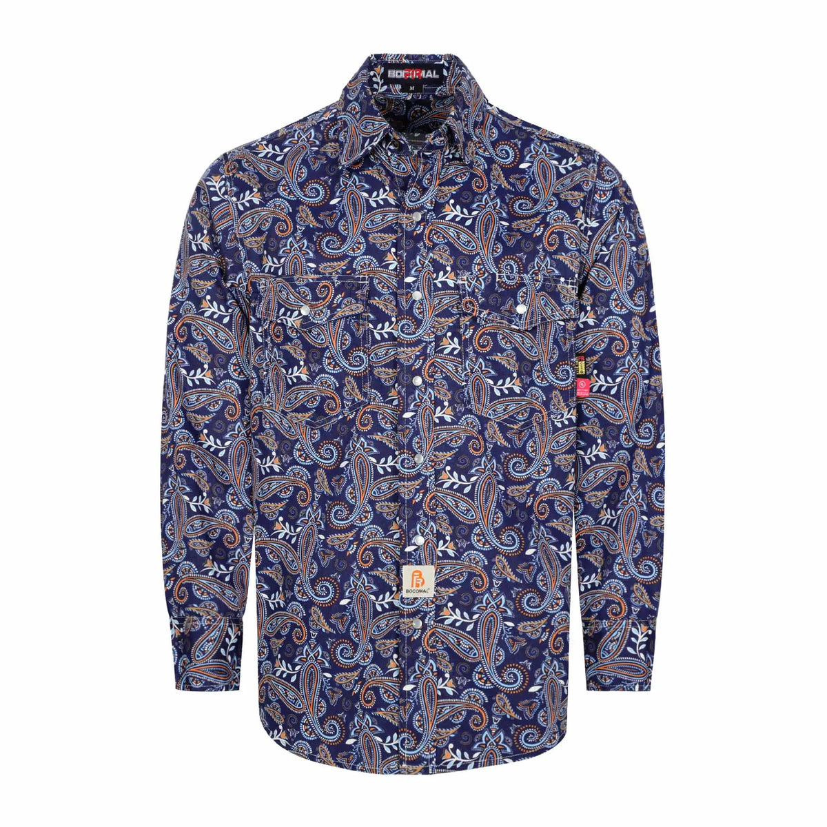 6.5OZ Lightweight Printed FR Shirts With Pearl Snap