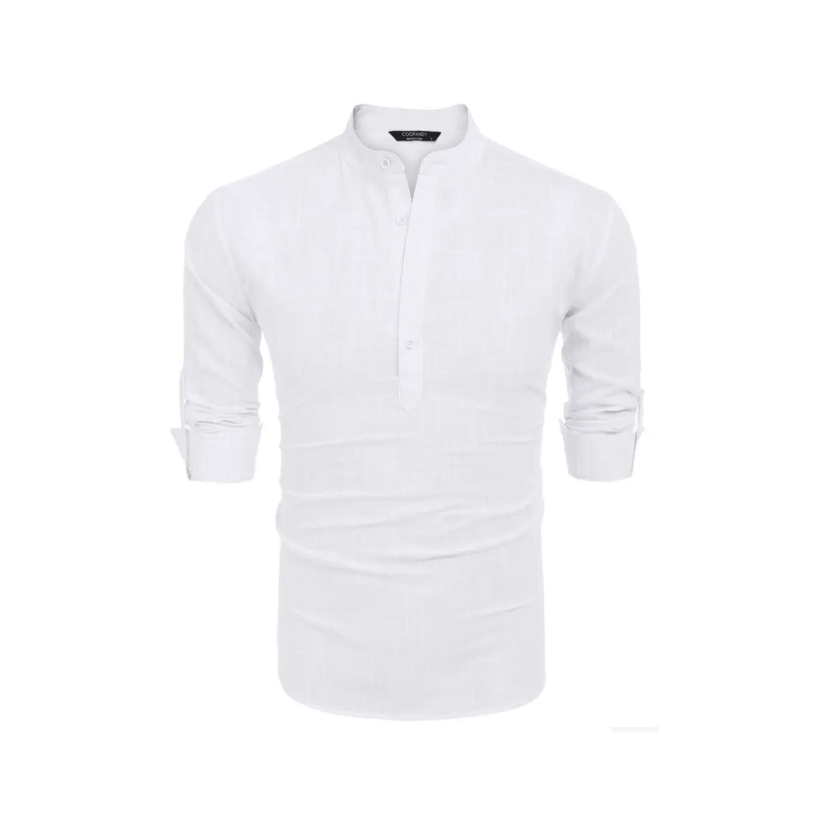 COOFANDY Week Men's Cotton Linen Henley Shirt Long Sleeve Hippie Casual Beach T Shirts Menswear Soft Beach Wear Breathable Vneck Fashion Lightweight Stylish Slim Fit（runs small ）