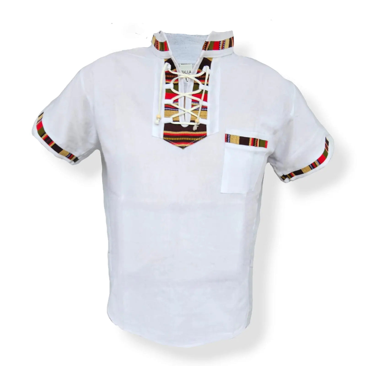 Sacbe Clothing Typical Guatemala Shirt with Hand Embroidered Mayan Pattern Menswear Top Casual Breathable Outfits